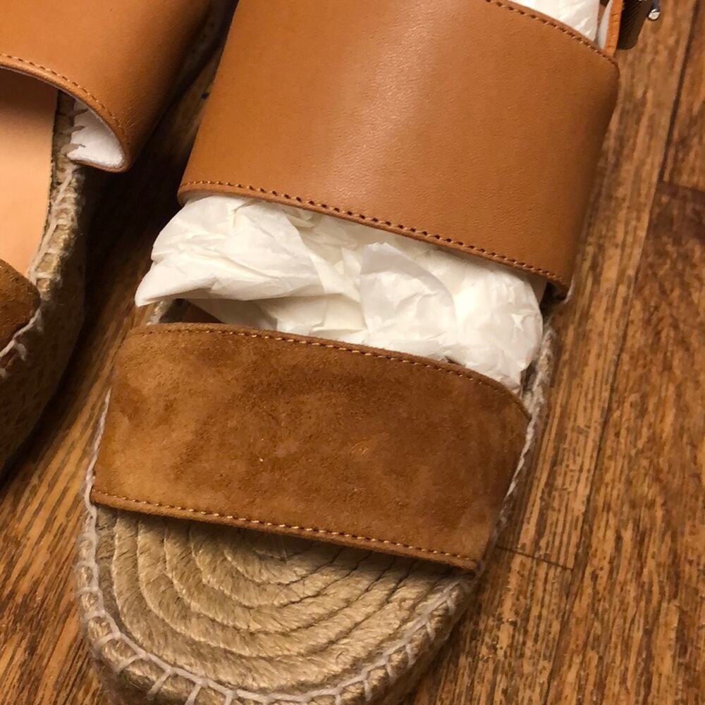 Rag & Bone Edie Wedge Brown Tobacco Jute Espadrille Size 8 (38) - Picture 8 of 16